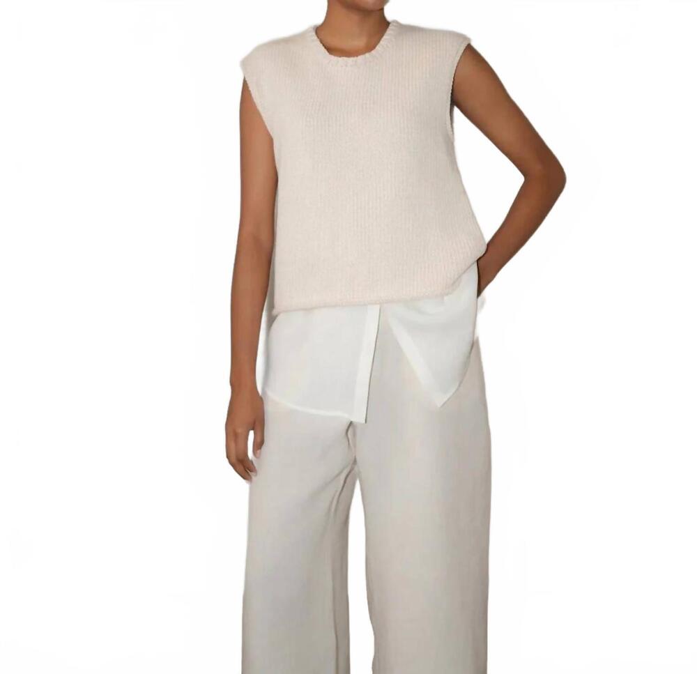 NEW ZII ROPA isa vest in ivory